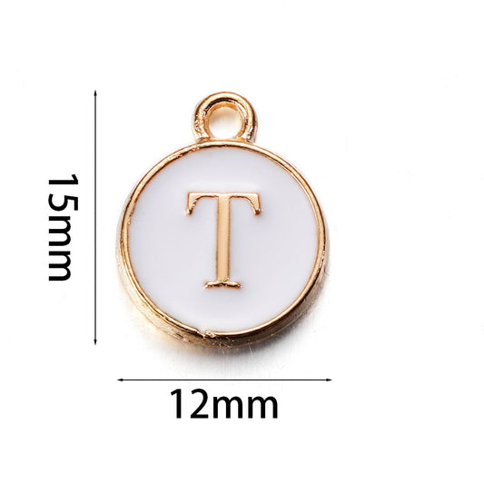 20-26pcs A-Z Letter Alphabet Charms Pendants