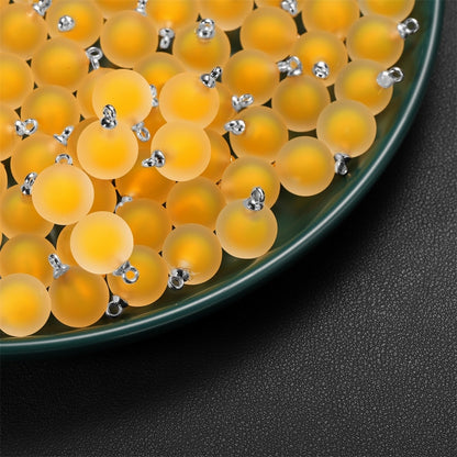 Mattierter runder Charms-Anhänger aus Harz