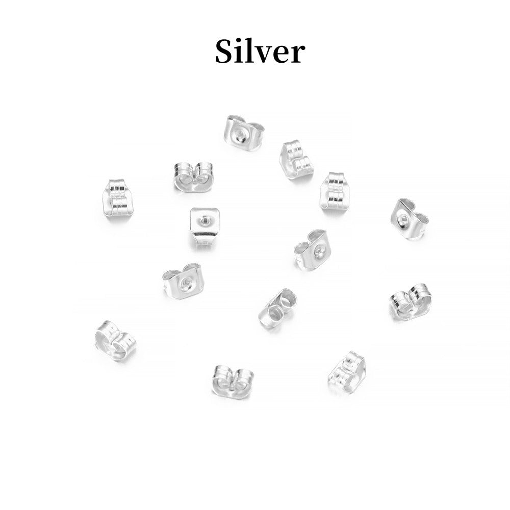 Dos de boucles d'oreilles avec bouchon d'oreille papillon, 200 pièces
