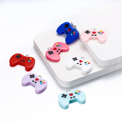 Bunte süße Gamepad-Harz-Anhänger, 10 Stück