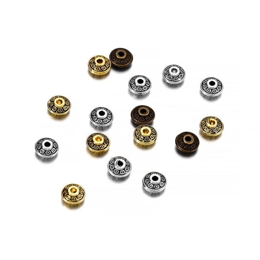 6 mm Vintage Kegel-Abstandshalter, 50 Stück