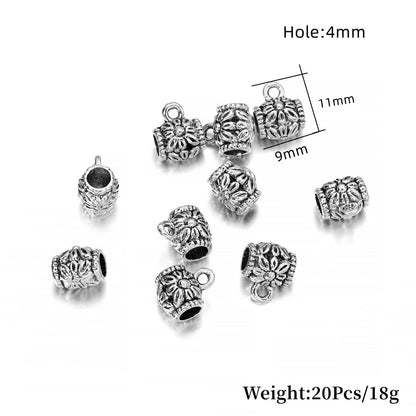 Antike Verbindungsclip-Bügelperlen, 20 Stück/Menge