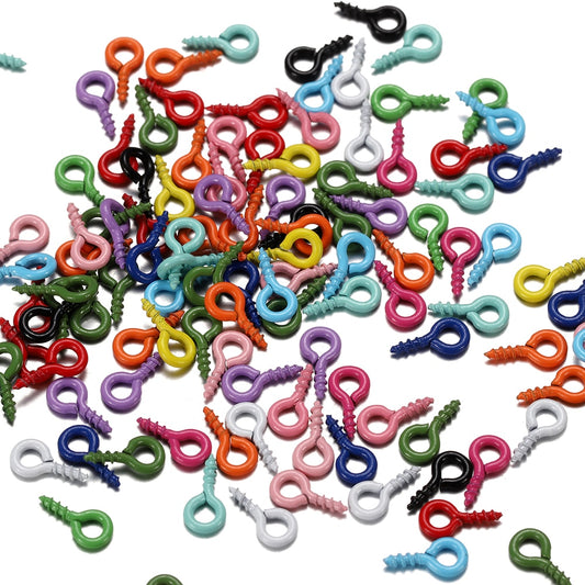 4x8mm Colorful Mini Eye Pins, 200pcs