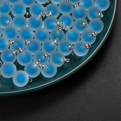 Mattierter runder Charms-Anhänger aus Harz