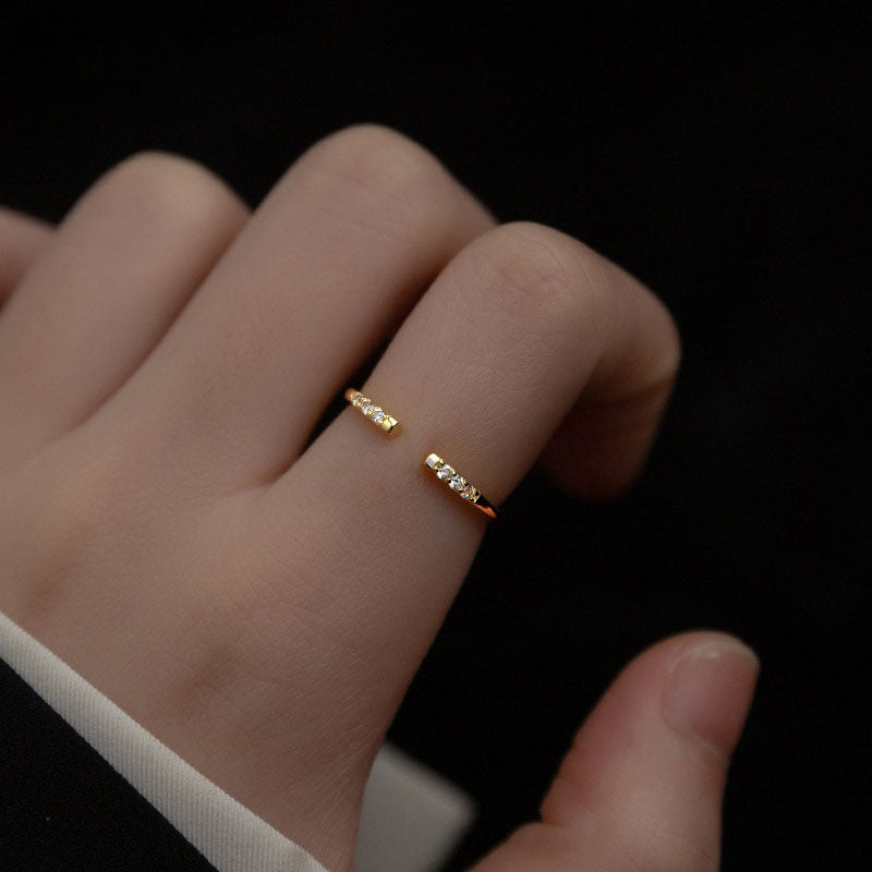 Gold Charm Stackable Ring