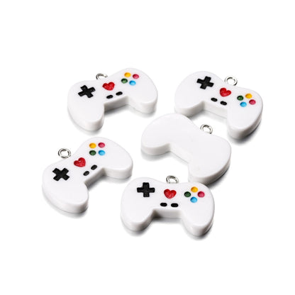 Bunte süße Gamepad-Harz-Anhänger, 10 Stück