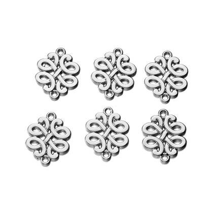Noeud papillon à Double trou en alliage, pendentifs étoiles en alliage, 5 pièces