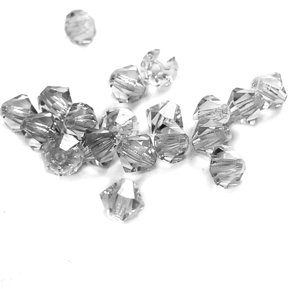 Black Diamond Crystal Faceted Bicone beads, 3mm 4mm 5mm Acrylic Faceted Bicone beads, 100pcs,  for jewerly making and beading 