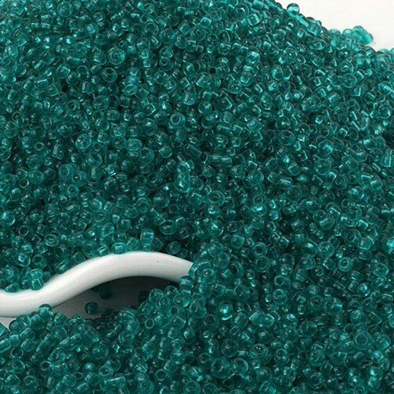Blue Transparent japanese seed beads, 2mm 12/0  toho Miyuki Delica small glass beads, Austria round beads, Clear, 1000 pcs 