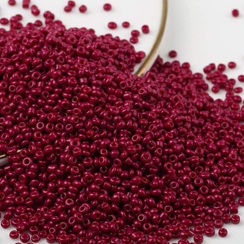 Bright red Opaque Toho Seed Beads, round assorted toho beads, 2mm delica beads,  japanese small glass Austria beads, 1000pcs 