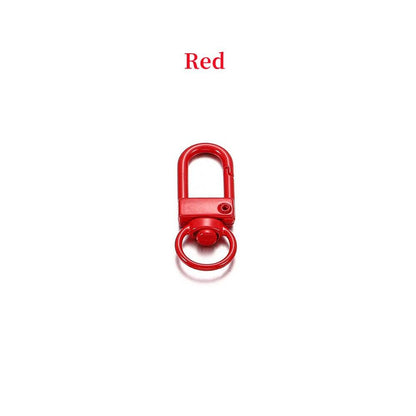 Buckle Key Ring Clasps, Mixed Color 