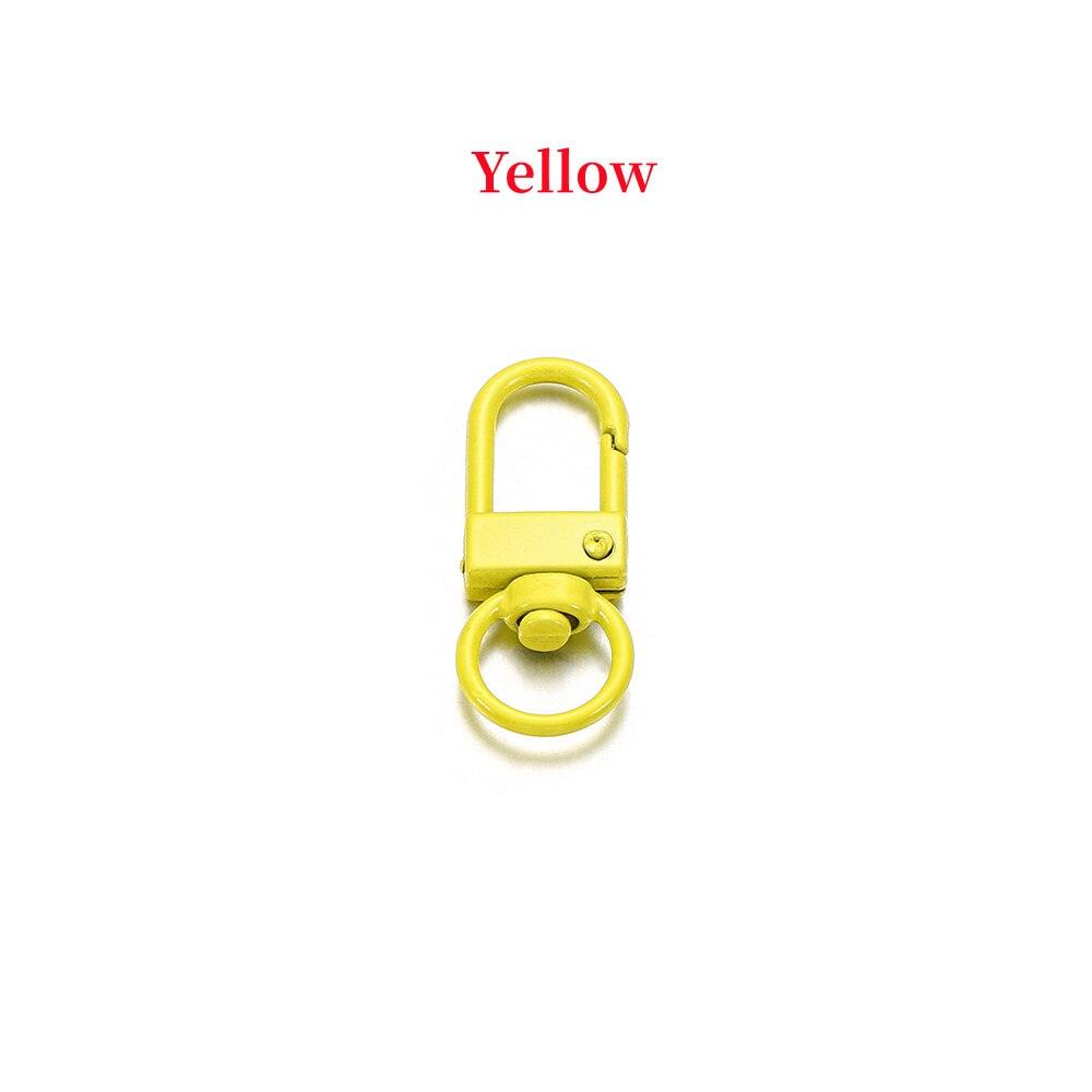Buckle Key Ring Clasps, Mixed Color 