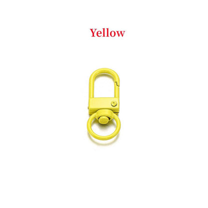 Buckle Key Ring Clasps, Mixed Color 