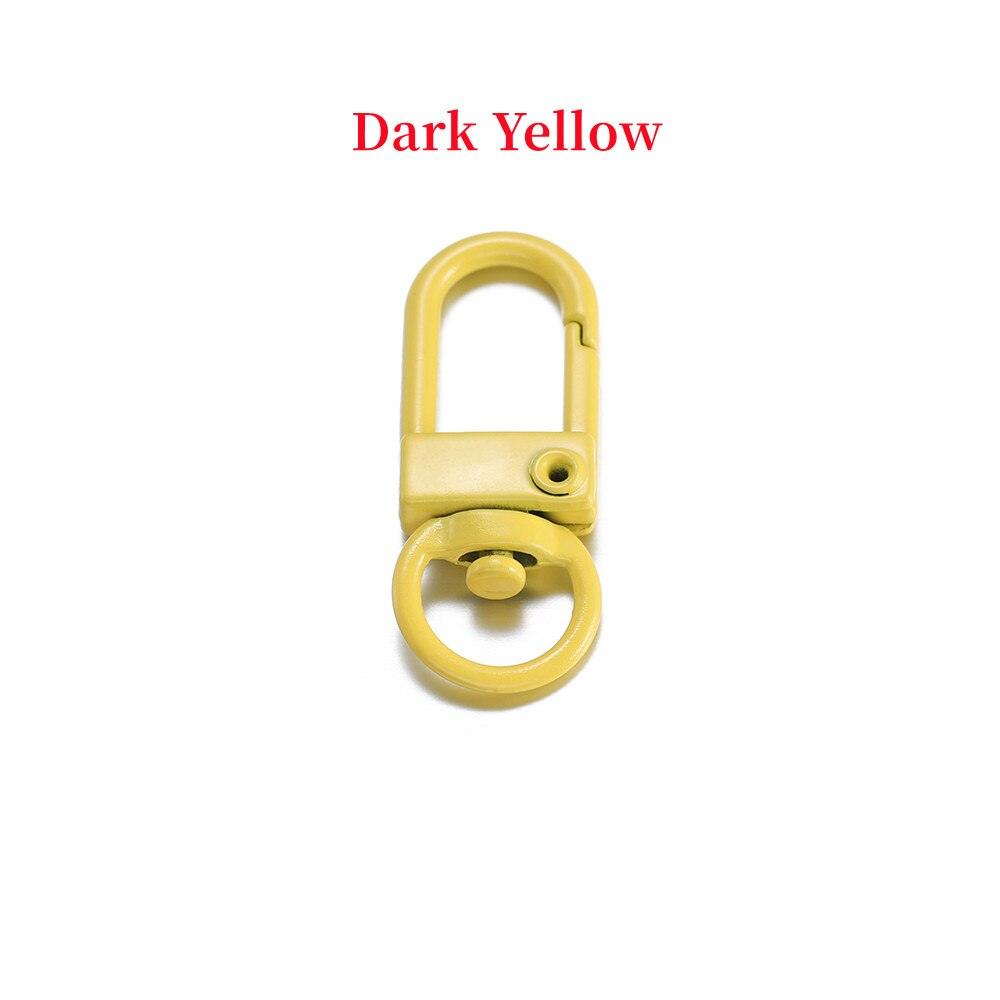 Buckle Key Ring Clasps, Mixed Color 