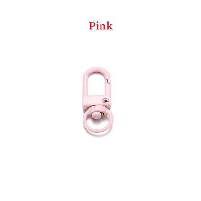 Buckle Key Ring Clasps, Mixed Color 