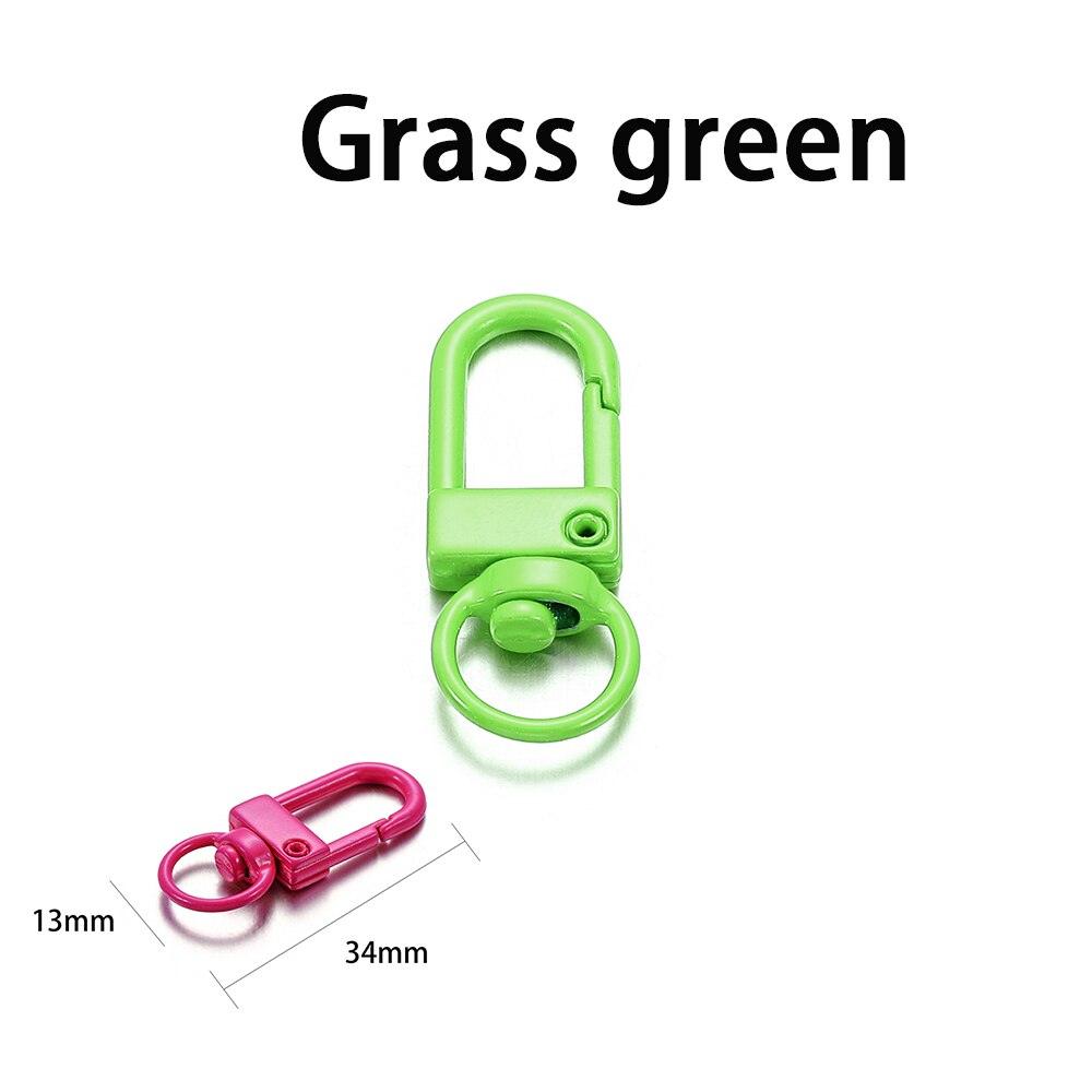 Buckle Key Ring Clasps, Mixed Color 