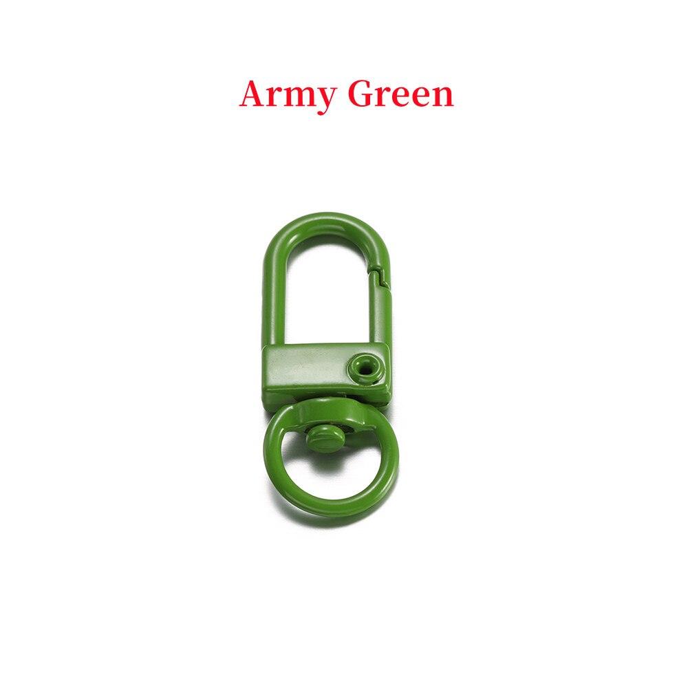 Buckle Key Ring Clasps, Mixed Color 