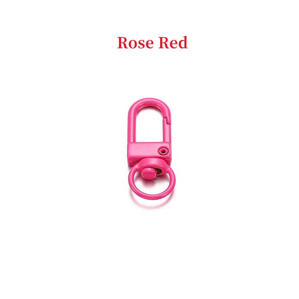 Buckle Key Ring Clasps, Mixed Color 