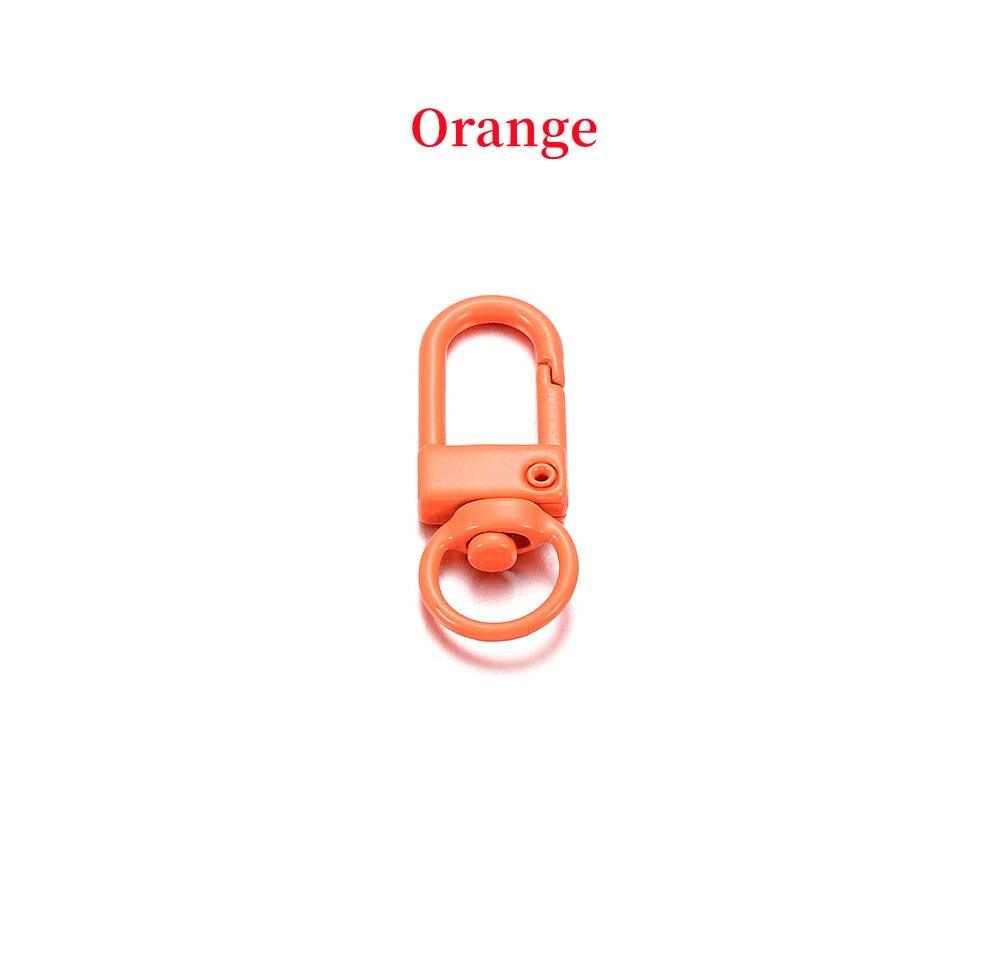 Buckle Key Ring Clasps, Mixed Color 