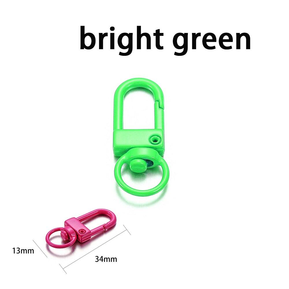 Buckle Key Ring Clasps, Mixed Color 