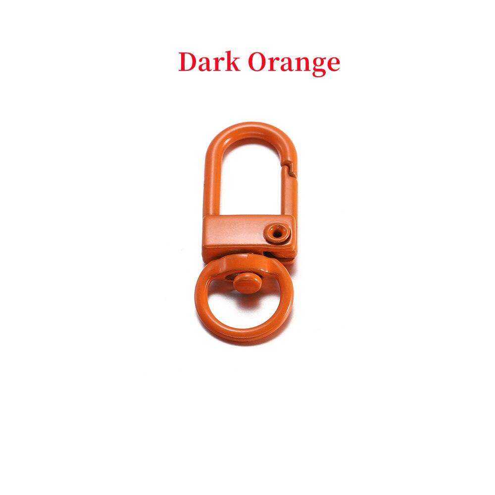 Buckle Key Ring Clasps, Mixed Color 