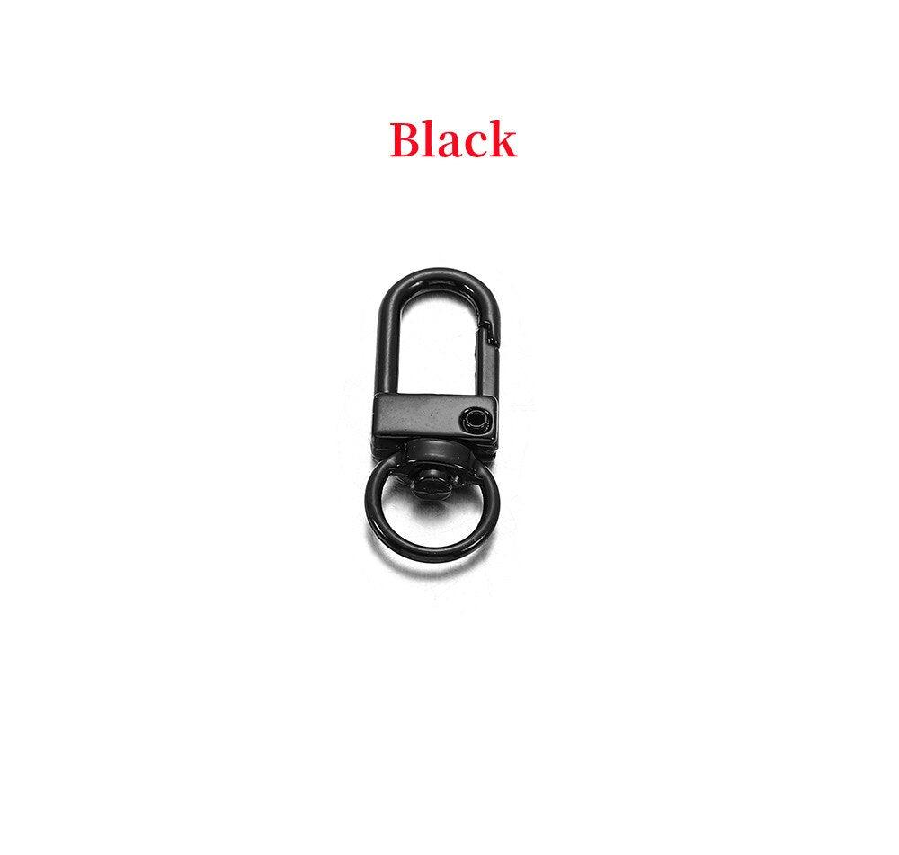 Buckle Key Ring Clasps, Mixed Color 
