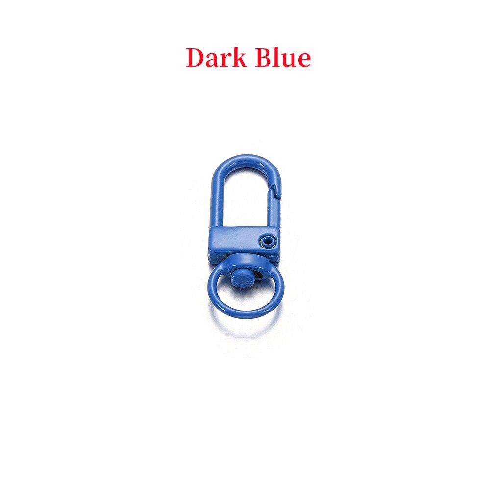 Buckle Key Ring Clasps, Mixed Color 