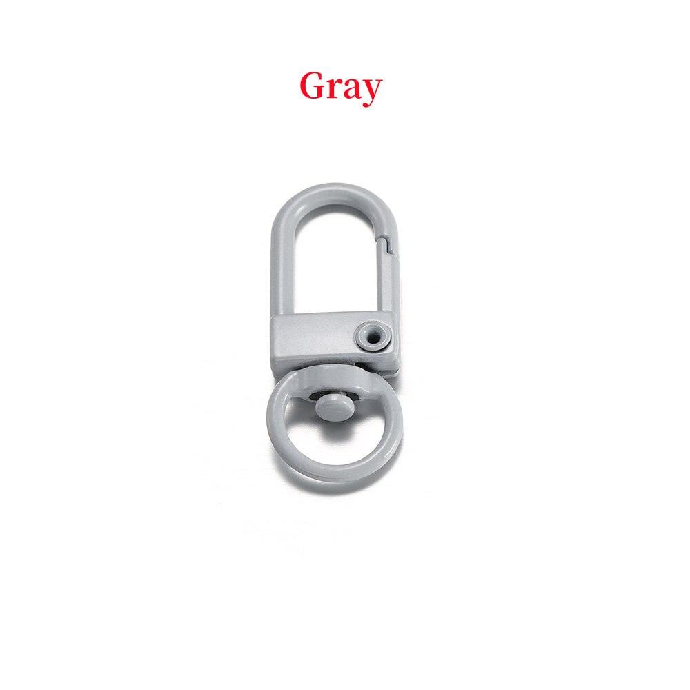 Buckle Key Ring Clasps, Mixed Color 