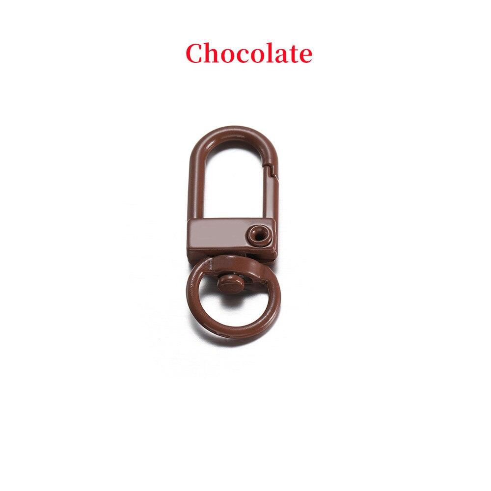 Buckle Key Ring Clasps, Mixed Color 