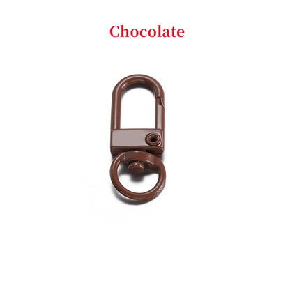 Buckle Key Ring Clasps, Mixed Color 
