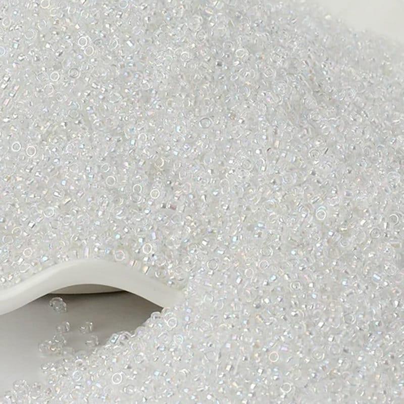 Clear toho japanese seed beads, 2mm 12/0  Miyuki Delica Transparen small glass beads, Austria round beads 1000 pc 