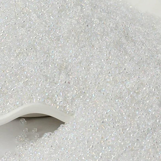 Clear toho japanese seed beads, 2mm 12/0  Miyuki Delica Transparen small glass beads, Austria round beads 1000 pc 