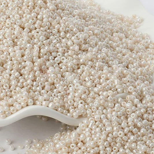 Cream beige Miyuki Delica seed beads, 2mm 12/0 small glass Austria  japanese round beads, 1000pcs 