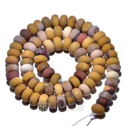 gem semiprecious Natural Rondelle Disk Moukaite Beads, Smooth Matte and Faceted Stone Beads,  Loose 4x6mm 5x8mm Jewelry beads, 15.5'' strand 