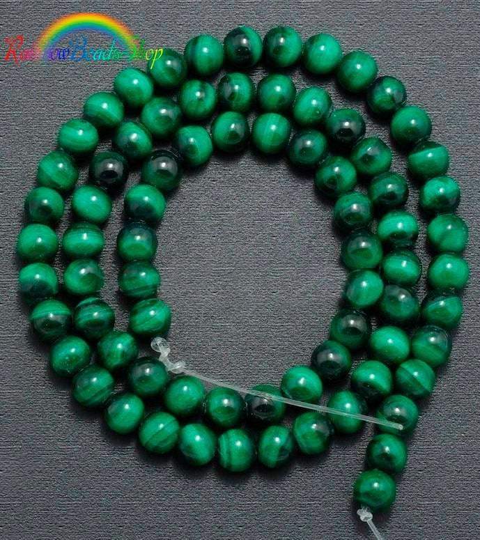 Grade AAA Natural Malachite Beads, Loose Gemstone, 4-12mm, 15.5'' strand 