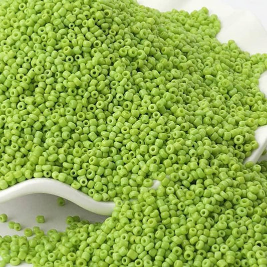 Green Opaque japanese seed beads, 2mm 12/0 Miyuki Delica small glassa Austria round beads, 1000pcs 