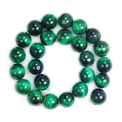 Green Tiger Eye Gemstone Beads, 6mm 8mm 10mm 12mm beads, Round Jewelry Natural Stone Beads 
