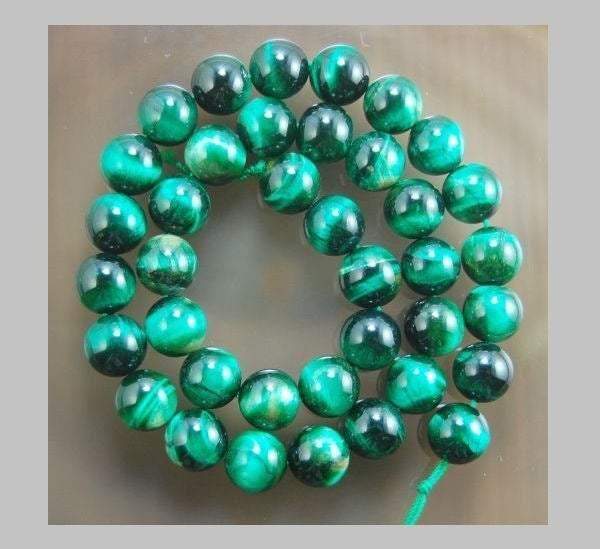 Green Tiger Eye Gemstone Beads, 6mm 8mm 10mm 12mm beads, Round Jewelry Natural Stone Beads 