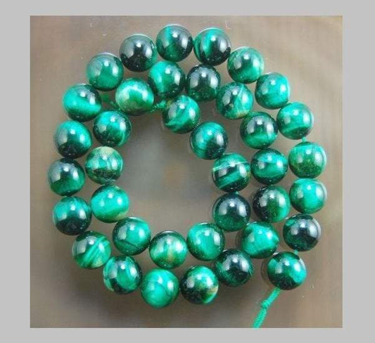 Green Tiger Eye Gemstone Beads, 6mm 8mm 10mm 12mm beads, Round Jewelry Natural Stone Beads 