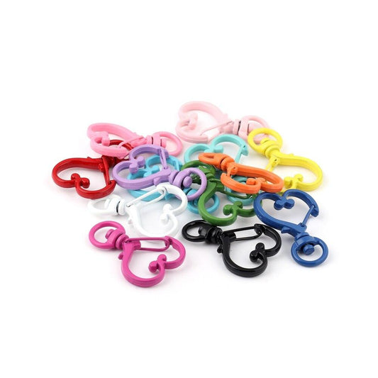 Heart Lobster Clasps, Key Rings 