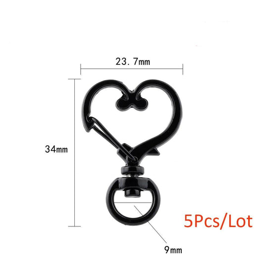 Heart Lobster Clasps, Key Rings 