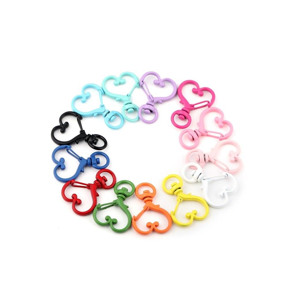 Heart Lobster Clasps, Key Rings 