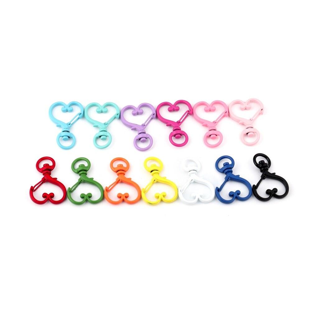 Heart Lobster Clasps, Key Rings 