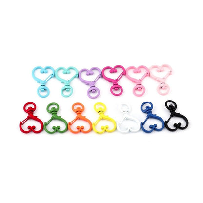 Heart Lobster Clasps, Key Rings 