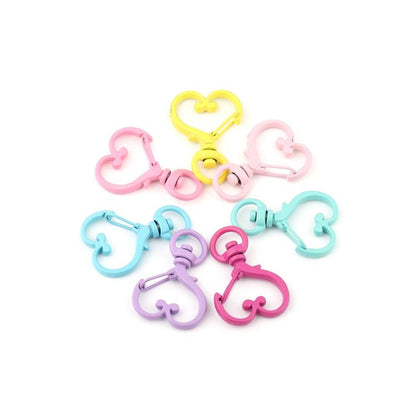 Heart Lobster Clasps, Key Rings 