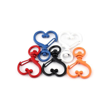 Heart Lobster Clasps, Key Rings 