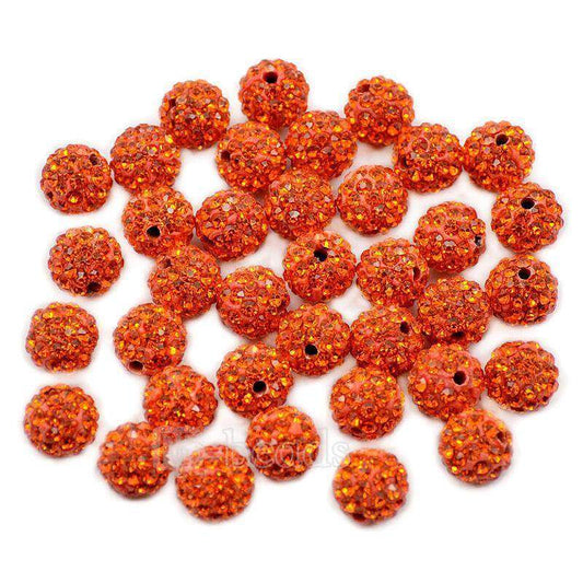 Hyacinth Crystal Rhinestone Round Beads, 6mm 8mm 8mm 10mm 12mm Pave Clay Disco Ball Beads, Chunky Bubble Gum Beads, Gumball Acrylic Beads 