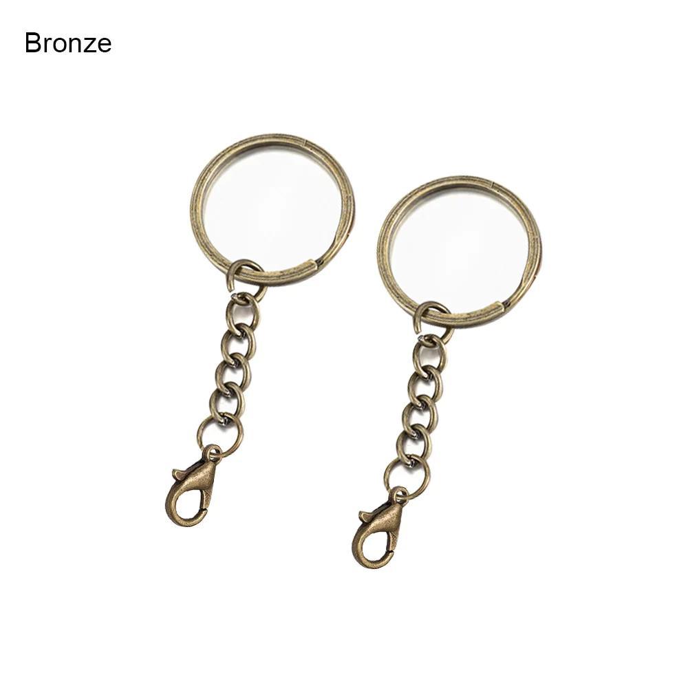 Key Ring With Eye Screws with Key Chain, 10/20pcs 