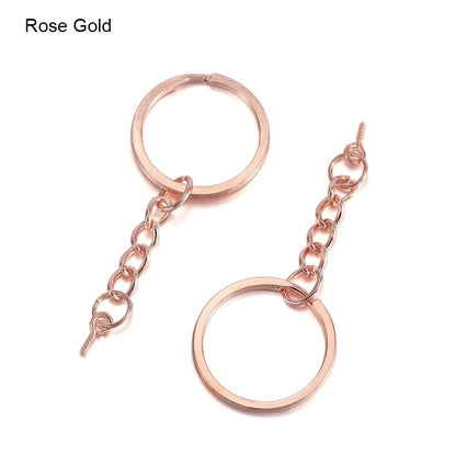 Key Ring With Eye Screws with Key Chain, 10/20pcs 