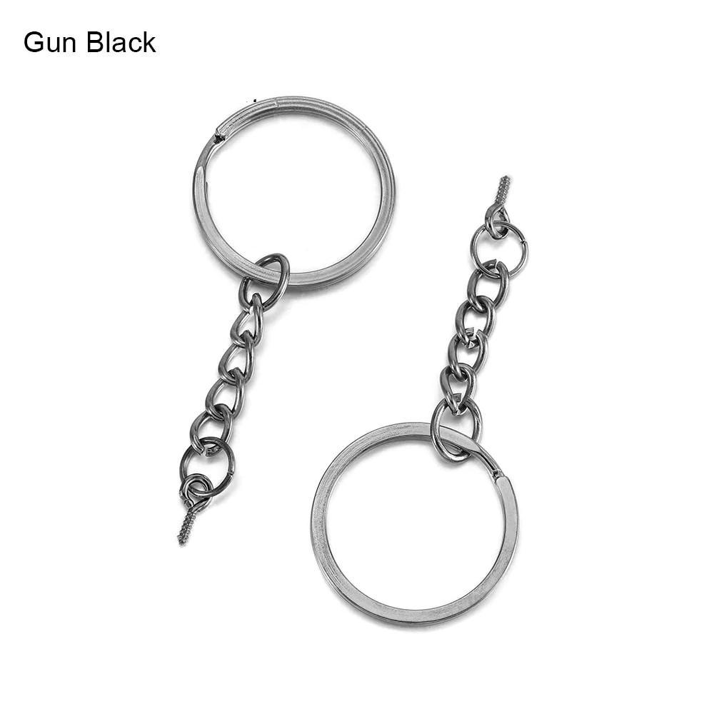 Key Ring With Eye Screws with Key Chain, 10/20pcs 
